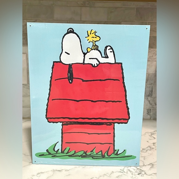 Peanuts | Wall Decor | Snoopy Woodstock Tin Sign Nostalgic Vintage ...
